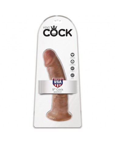 KING COCK - PENE REALISTICO 21.7 CM CARAMEL