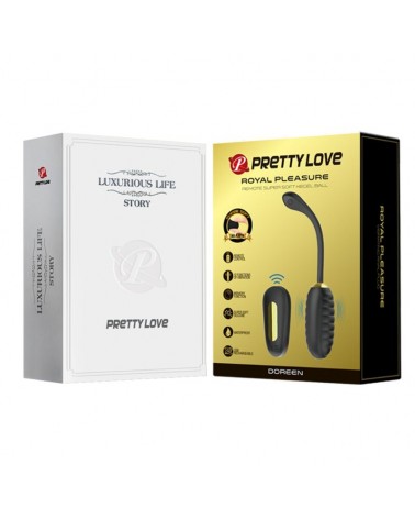 PRETTY LOVE - UOVO VIBRANTE RICARICABILE DOREEN LUXURY NERO