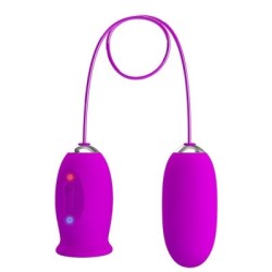PRETTY LOVE - VIBRATORE RICARICABILE DAISY DUAL EGG VIOLA 2