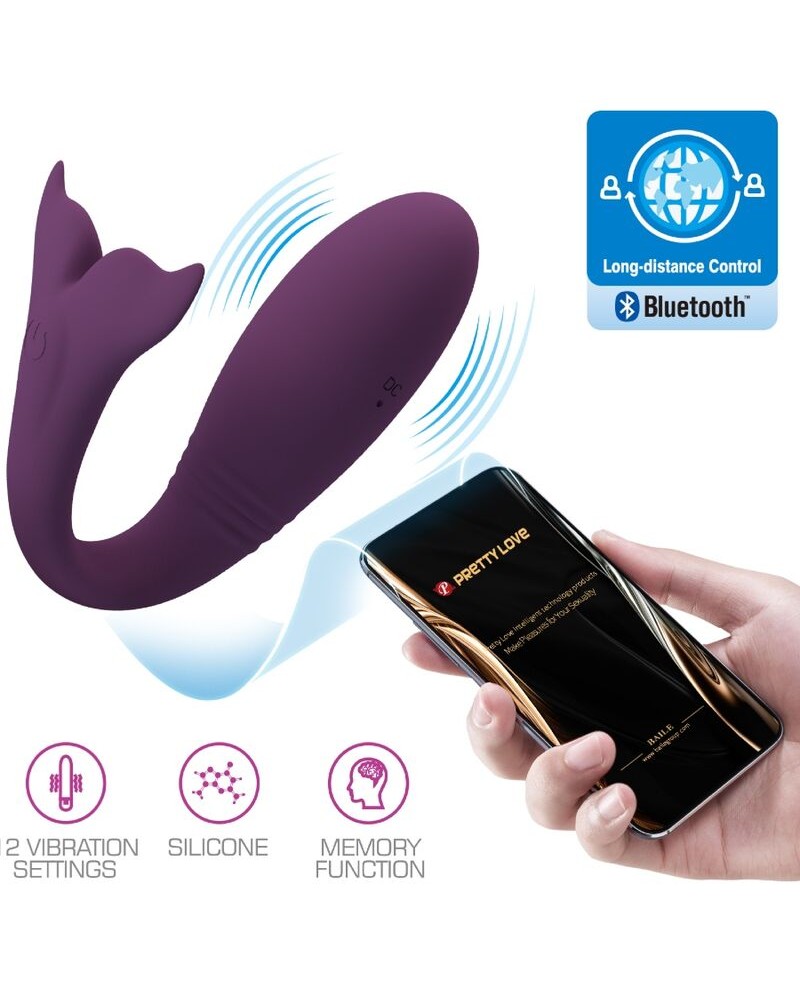 PRETTY LOVE - APP JAYLEEN VIBRATOR TELECOMANDO VIOLA