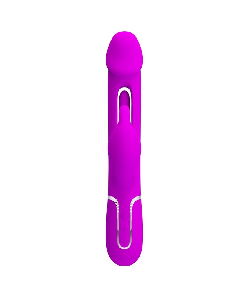 PRETTY LOVE - VIBRATORE DEJON RABBIT 3 IN 1 MULTIFUNZIONE FUCSIA