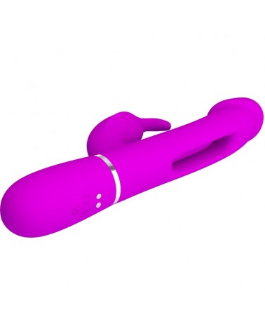 PRETTY LOVE - VIBRATORE DEJON RABBIT 3 IN 1 MULTIFUNZIONE FUCSIA