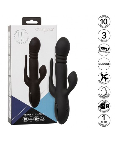 CALEXOTICS - VIBRATORE TRIPLE EUPHORIA NERO