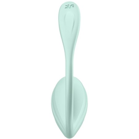 SATISFYER - STIMOLATORE PUNTO G PETALE LISCIO VERDE ACQUA APP GRATUITA