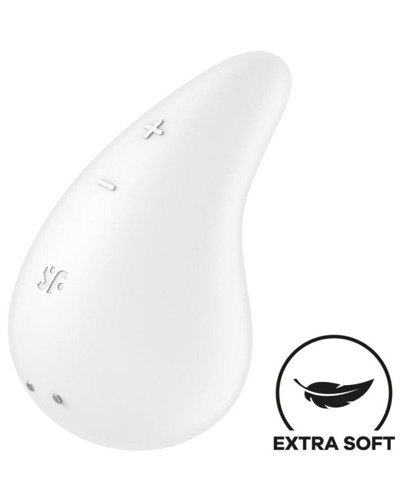 SATISFYER - VIBRATORE GOCCIA DI RUGIADA LAY-ON BIANCO