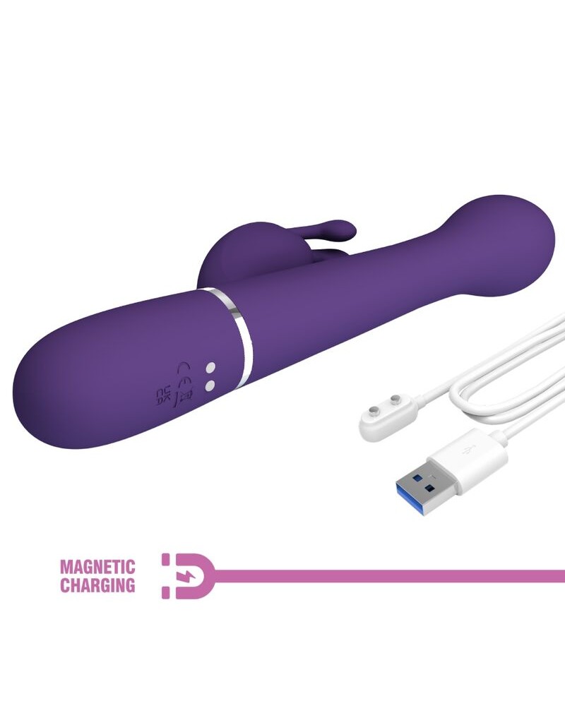PRETTY LOVE - DEJON VIBRATORE RABBIT 3 IN 1 MULTIFUNZIONE VIOLA
