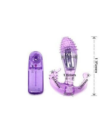 BAILE - STIMOLATORE VAGINALE E ANALE LILLA CON VIBRAZIONE