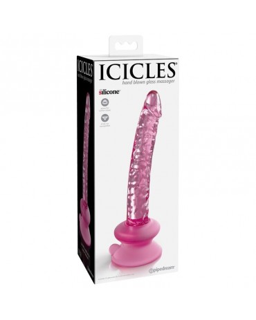 ICICLES - N. 86 DILDO IN VETRO DI CON VENTOSA 2
