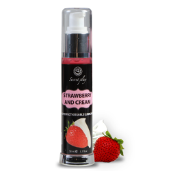 SECRETPLAY - LUBRIFICANTE 2-1 EFFETTO CALORE FRAGOLA E CREMA 50 ML 2