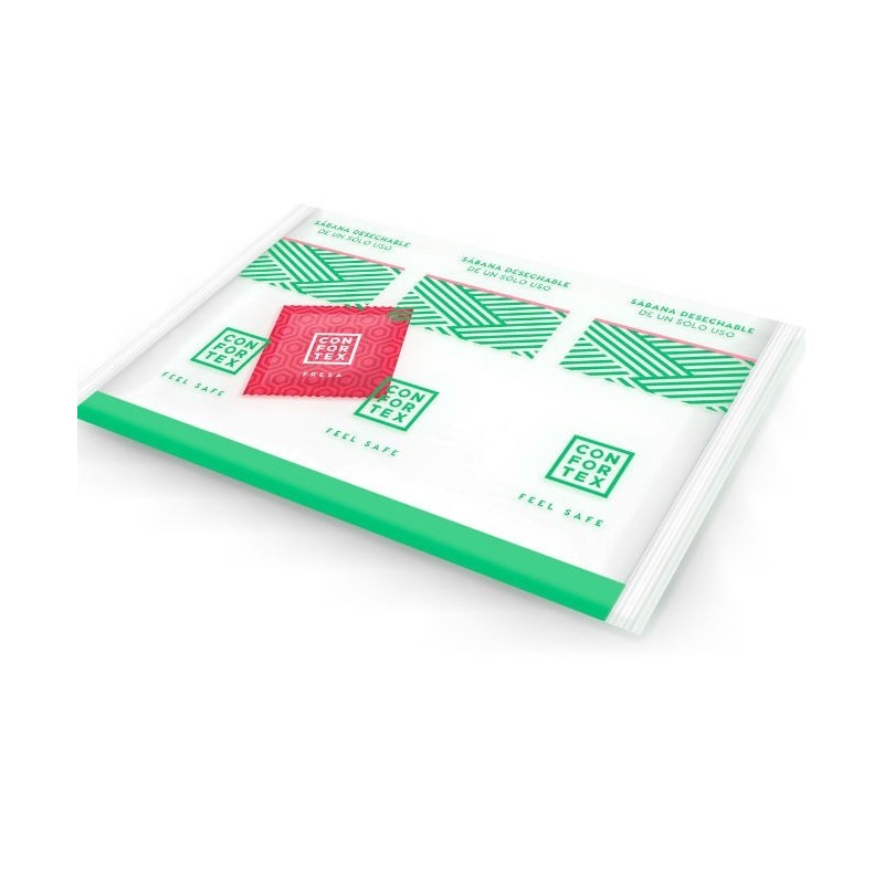 CONFORTEX - LENZUOLA IGIENICA MONOUSO , SACCA SINGOLA + PRESERVATIVO FRAGOLA