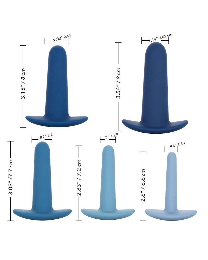 CALEXOTICS - SET PER ALLENAMENTO ANALE INDOSSABILE 5 PEZZI