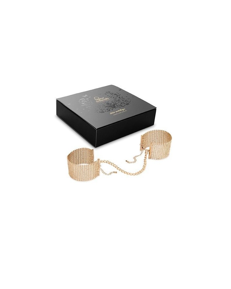 BIJOUX - DÉSIR MÉTALLIQUE MANETTE IN RETE DI METALLO DORATO